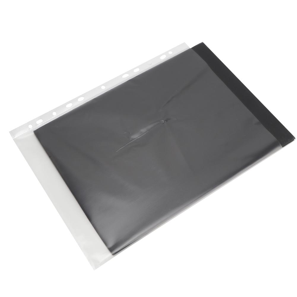 

100 Pcs A4 Transparent 11 Hole Thick Office Paper Storage Cover Loose Leaf File Protect Bag
