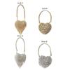 Heart Shape Retro Envelope Bag Rhinestones Luxury Design Mini Bag Chain Shoulder Small Size Fashionable Chain Bag