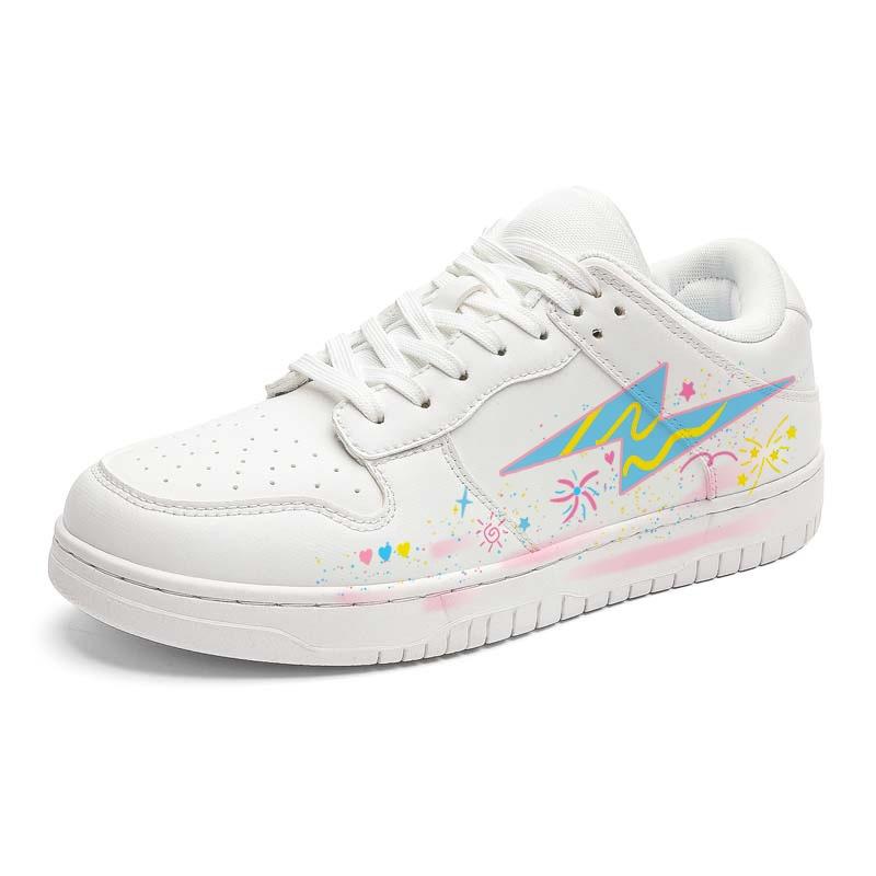 Unisex School Season Microfiber Board Sneakers Couple Casual Shoes Sizes 36-44 for Campus Walking Travel Streetwear and Daily Wear