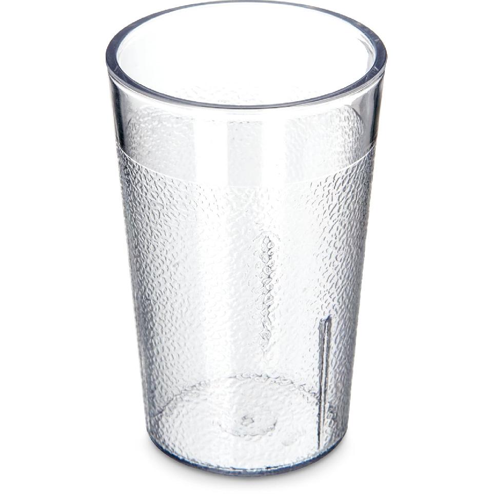CFS 55018107 Stackable ShatterResistant Plastic Tumbler, 5 oz., Clear (Pack of 6)