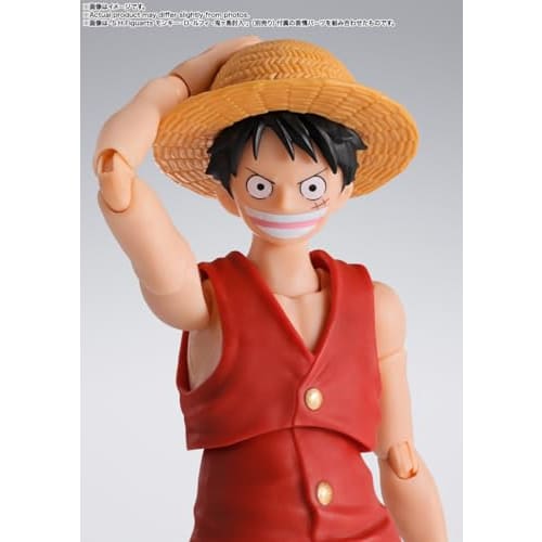 TAMASHII NATIONS SHFiguarts ONE PIECE Monkey D. Luffy - Eventyrets morgen - Ca.. 145mm ABS & PVC Malt Bevegelig Figur