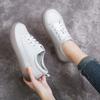 Fashion GKTINOO 2025 New Spring Women Flat Shoes Lace Up Round Toe Genuine Leather Flats Women Casual Shoes Soft Bottom Ladies Shoes