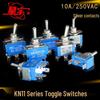 KN11 2/3 Position Toggle Switch, 3/6 Pin, Rocker Head, Self-Reset, 10A
