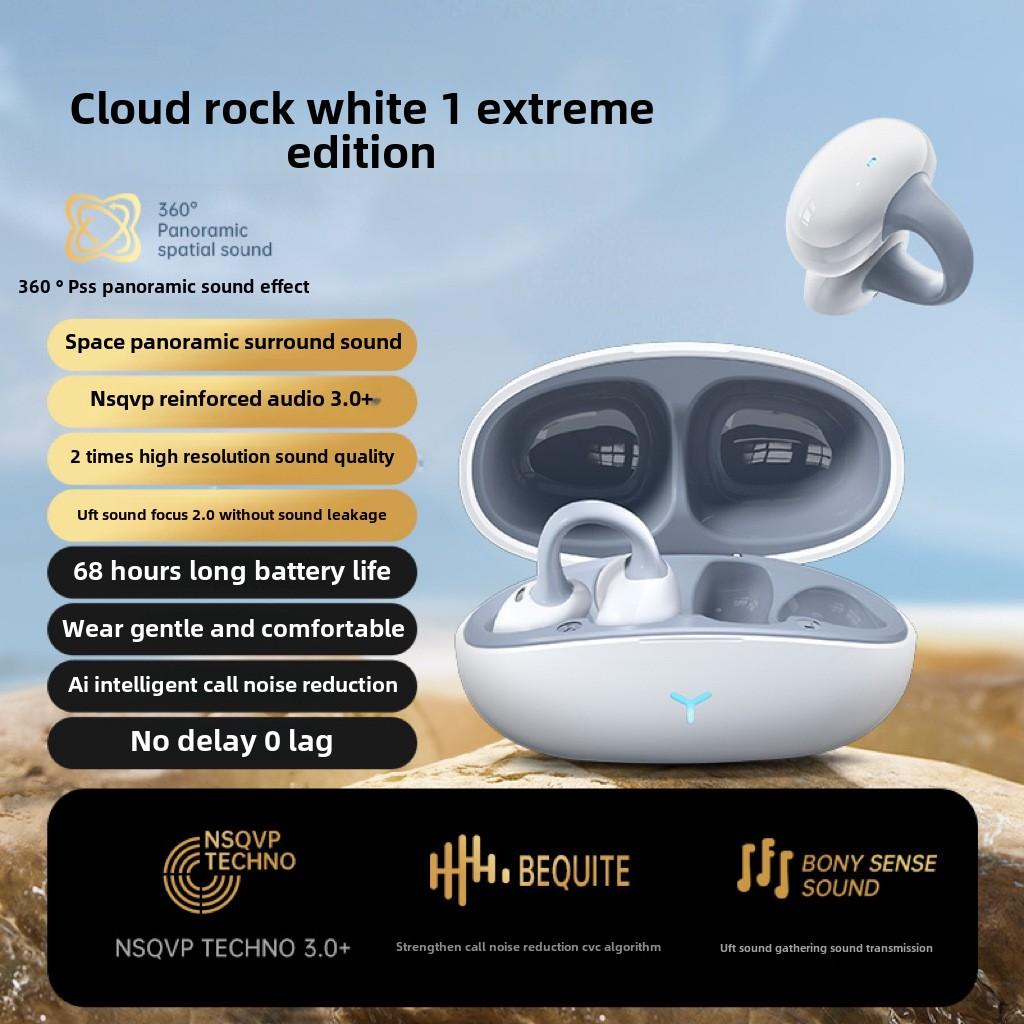 New Bluetooth headphones noise-cancelling wireless ear clip hanging ear waterproof movement ultra-long endurance unlimited