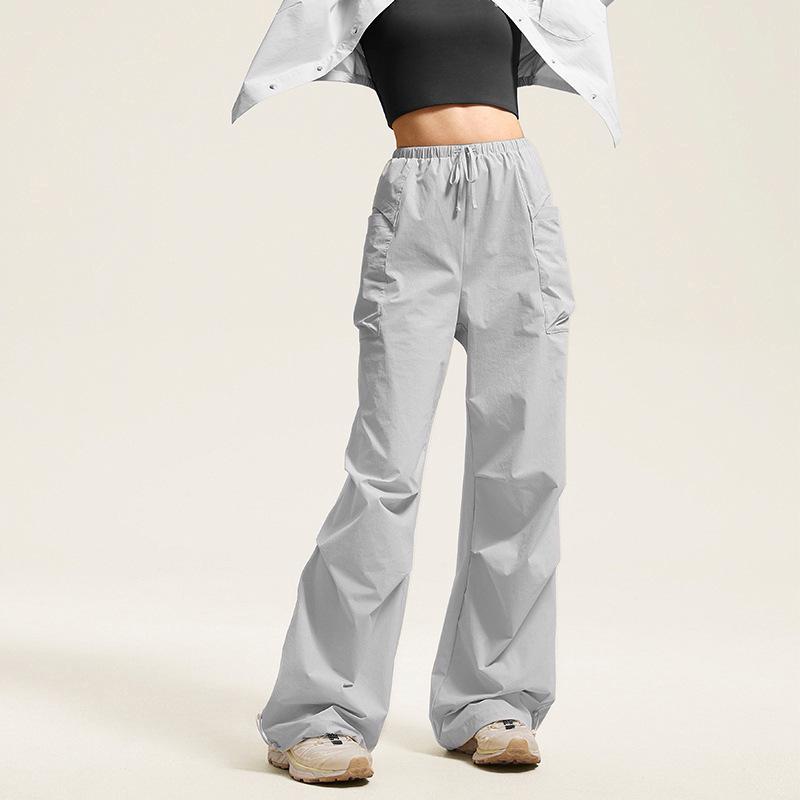 Women's 2024 Autumn Loose Cargo Drawstring Pants - Casual Sporty Outdoor Hiking Wear
