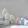 House Shape Candle Mold Heart Resin Mold for Candle Gypsum Ornament Silicone Mould Home Decorations Valentines Day Gift