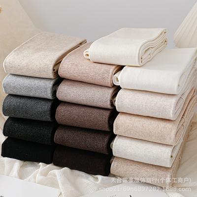 Γυναικείο Μαύρο-Γκρι Χοντρό Ζεστό Κολάν: Κάλτσες Παντελόνι Στενές Αδυνατιστικές Καπνιστό Γκρι & Κάλτσες Εκρού για Άνοιξη, Φθινόπωρο, Χειμώνα