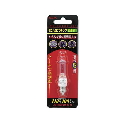 Lâmpada Halógena Mini ELPA 100W E11 Transparente JD110V85WHE-B
