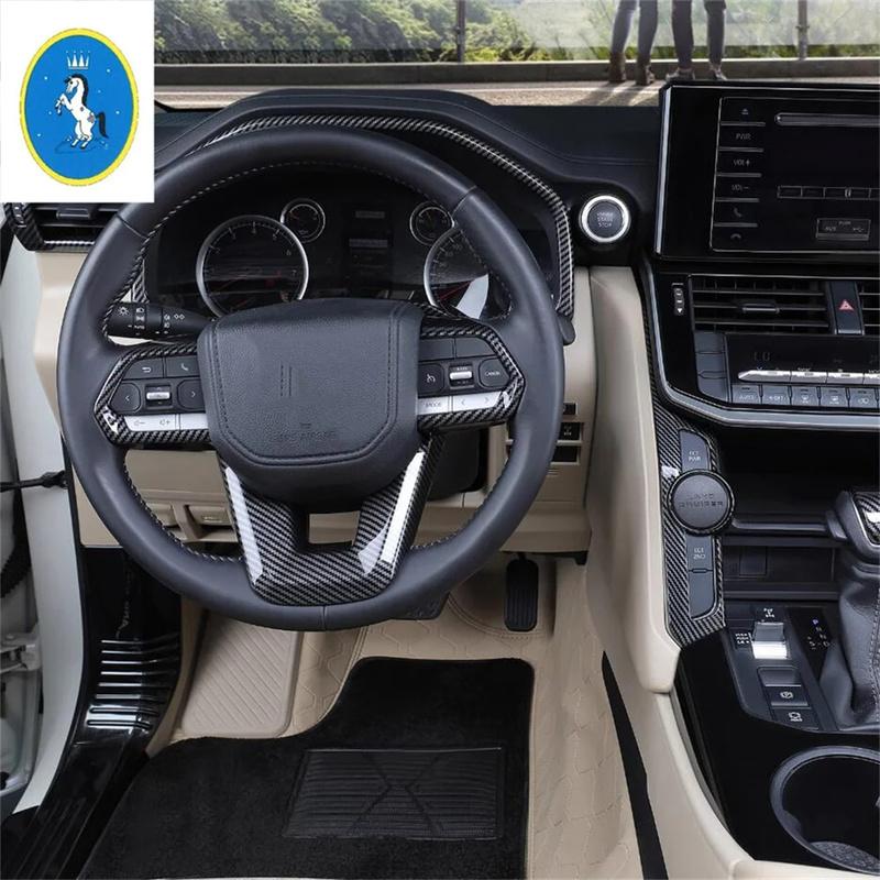 ABS Auto Steering Wheel Bottom Decor Frame Cover Trim For Toyota Land Cruiser 300 LC300 - 2025 Interior Refit Accessories