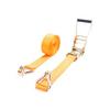 Wide Ratchet Tie Down Straps with Double Hook for Cargo Securing