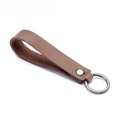 Vintage Deri Tokalı USB Boyun Askısı Anahtarlık - Unisex Retro Takı Hediye