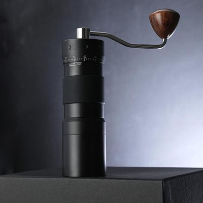 Stainless Steel Manual Coffee Grinder with External Adjustment and Seven-Star Ghost Teeth for Pour-Over Brewing