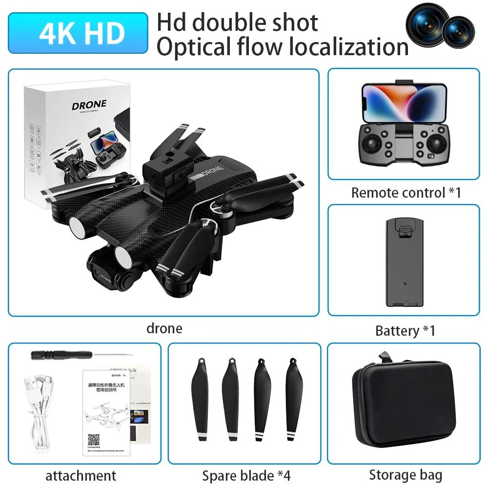2024 New WIFI FPV Drone Wide Angle HD 4K 1080P Camera Altitude Holding RC Foldable Quadcopter Dron Helicopter Kids Toy G