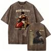 Rapper Rod Wave Don't Look Down Tour 2026 Vintage Washed T Shirts Men Women Fashion Casual Loose Short Sleeve T-shirt St2288