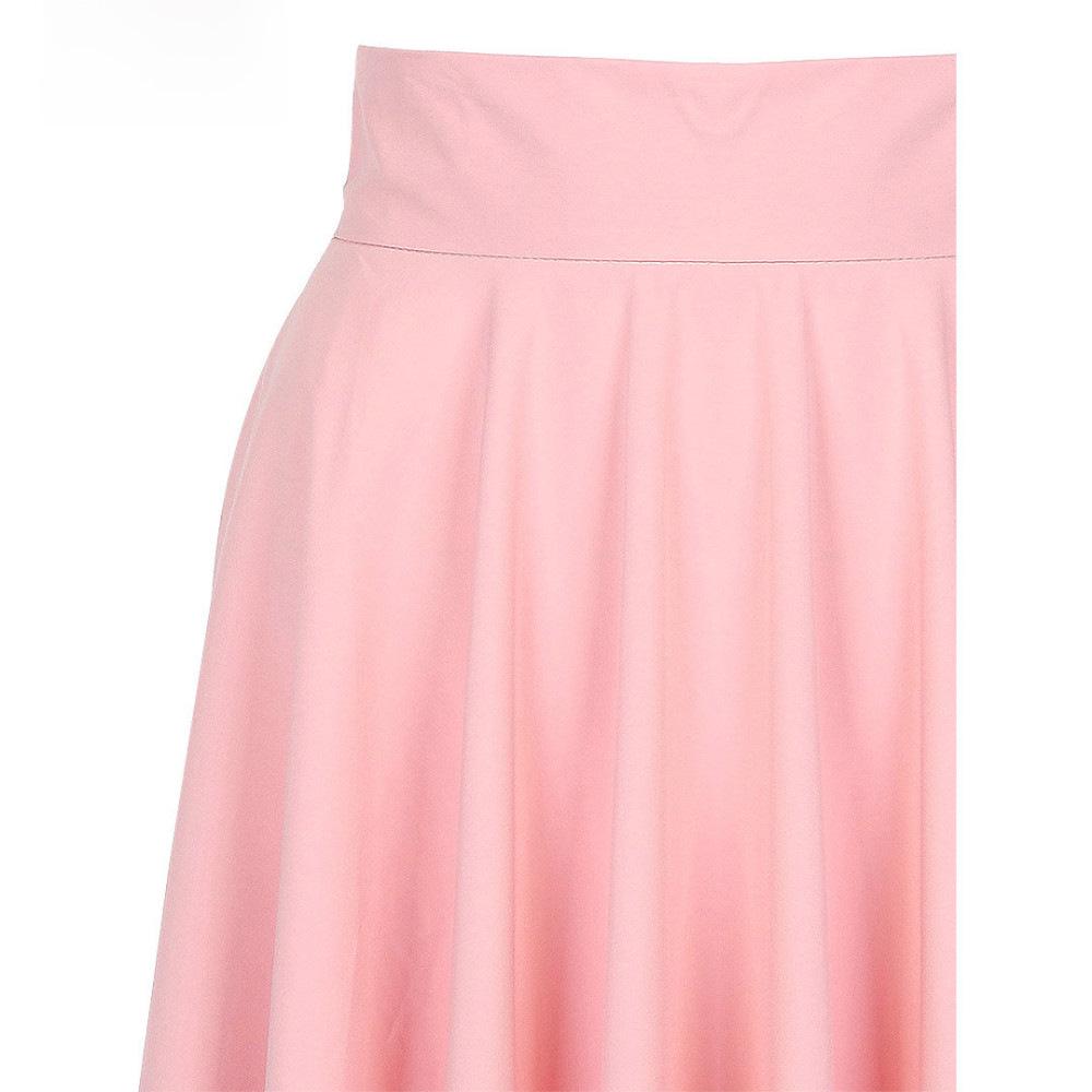 2018 Bohemian High Waist Midi Skate Dress Skirt