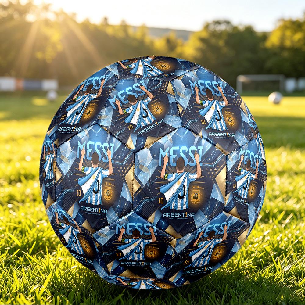 Pallone da Calcio Stampato Argentina Taglia 5 Resistente all'Usura Standard Pallone da Allenamento per Adulti Regalo per tifosi per Partite Sportive Indoor Outdoor