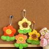 Cute Plush Sunflower Pendant Keychain Creative Yellow Flower Keychain Bag Accessories Charm Student Graduation Gift