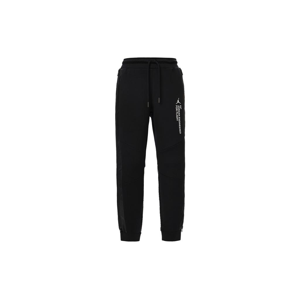 Jordan Engineered Letter Print Elastic Waist Sports Pants Men bottoms Black AT9784-010