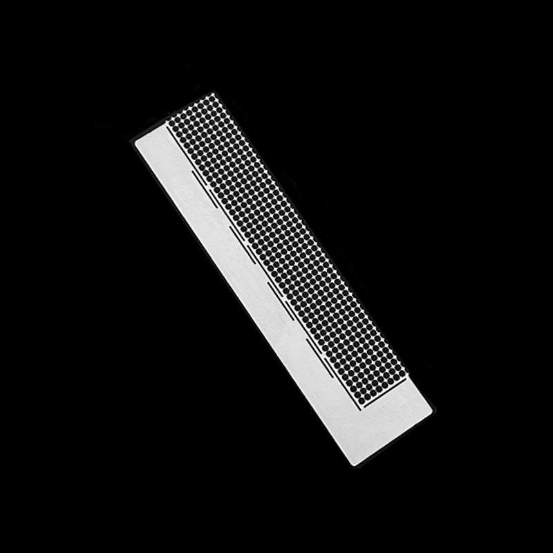 

WTEMPO Линейка для алмазной вышивки из нержавеющей стали, сетчатая линейка для алмазов, линейка для рисования для DIY, 400 пустых клеток, инструмент для фиксации алмазной вышивки для DIY художественных поделок 2pcs серебряный