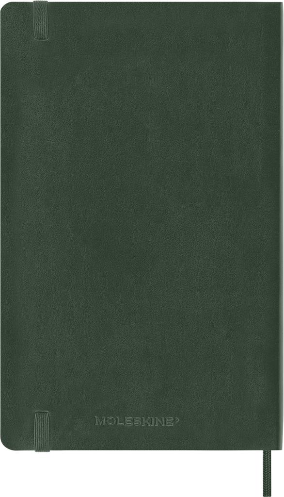 Moleskine 2025 Planner, July Start, 18-Month Weekly Diary, Soft Cover, Large Size (13cm W X 21cm H), Myrtle Green, DSK1518WN3Y26