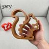 Minimalist Hollow Home Accents 3D Printed Squirrel Figurine, Statue, Animal Ornament for Living Ornaments Decor Room and Desk Decor, Modern
