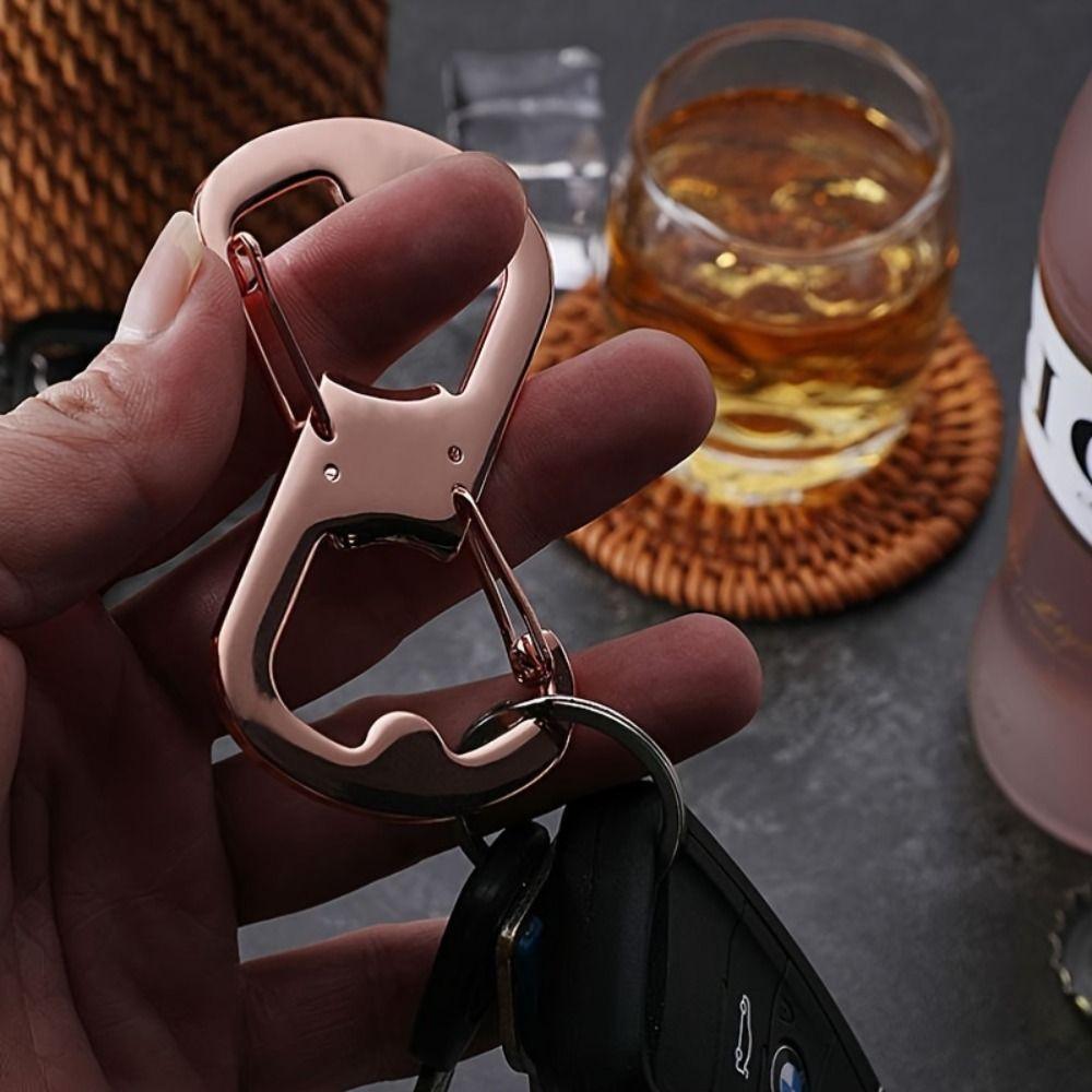 Bottle Opener 8-shaped Carabiner Stainless Steel Outdoor Backpack Clasps  Camping