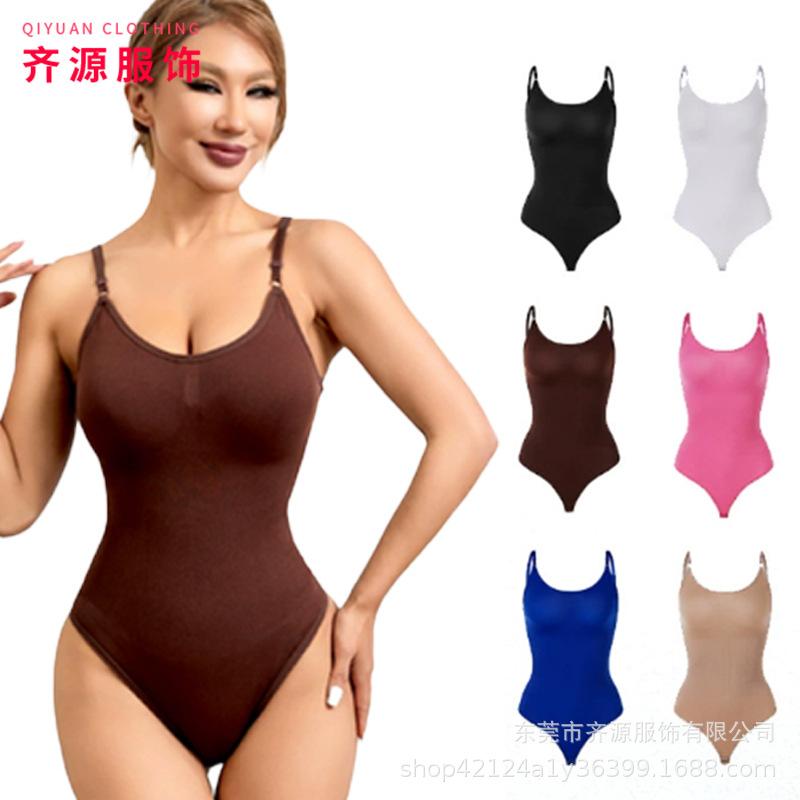 Women Seamless Open Crotch One Piece Shapewear Waist Trainer Tummy Control Body Shaper
