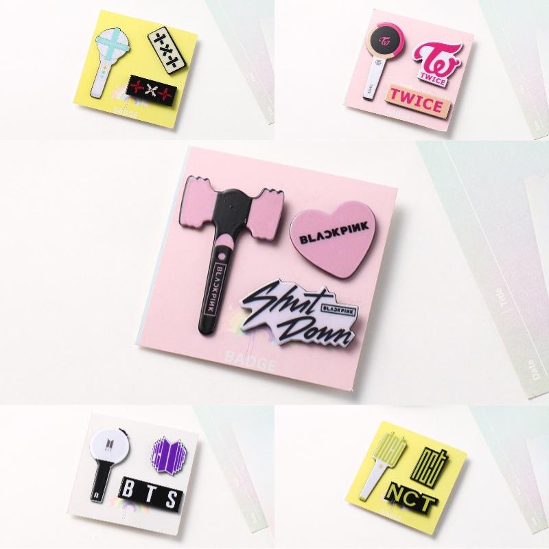 Stray Kids Bulletproof Powder Ink Acrylic Pin Set A Unique And Decorative Addition To Your Outfit