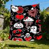 1pc Gothic decor Throw Blanket Polyester Fiber, Lightweight Flannel, Soft & Warm, All Season Use for Outdoor, Camping