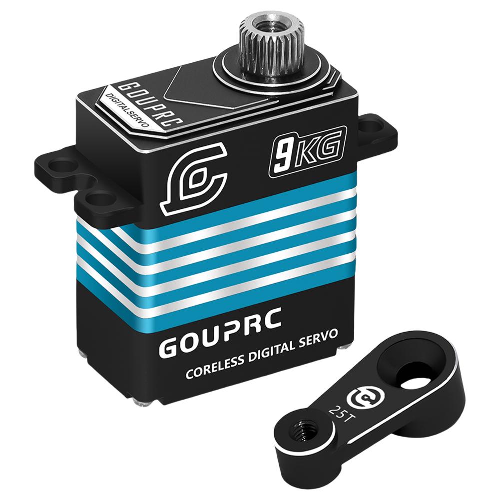 9KG Waterproof Metal Gear Servos All Metal Coreless Digital Servos for 1/18 TRX-4 TRX-6 SCX10 III RC Crawler Car