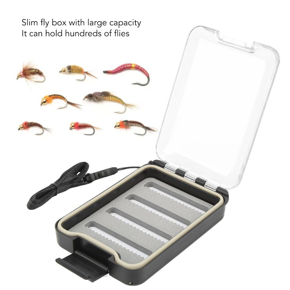 Slim Fly Fishing Box Sponge Insert Fly Box Durable Fly Fishing Hook Box  Fly Fishing Lures Storage