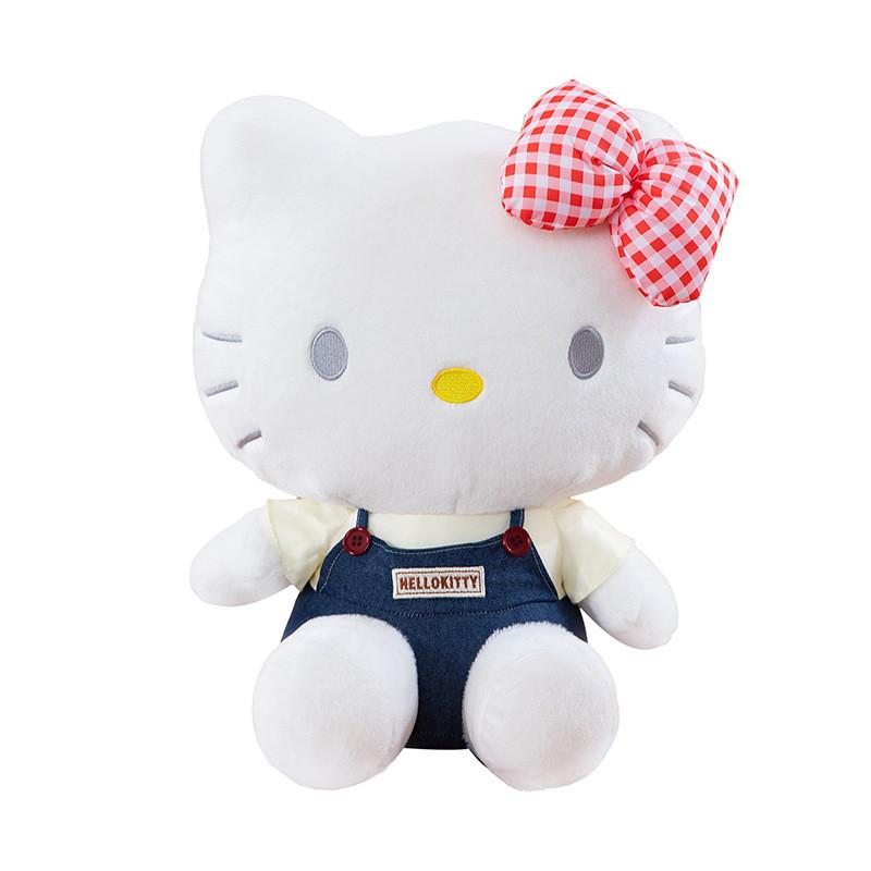 Peluche Cartoon Hello Kitty con Pelo Corto in Poliestere per Bambini e Collezionisti
