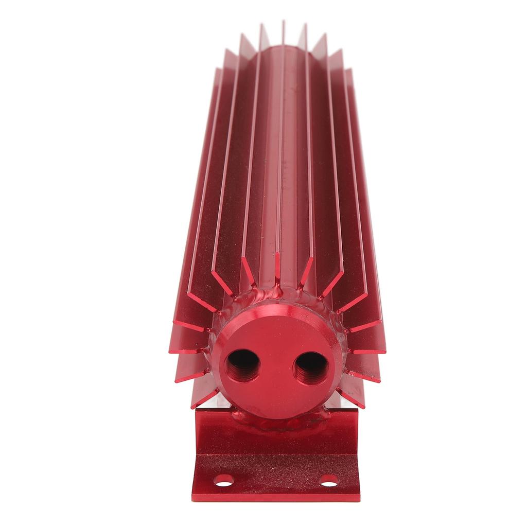 12in Girkasse Dobbeltkanals Kjøler Aluminium Finned Anodisert Dobbeltpass Girkasse Kjøleribbe Universell Passform for Bil