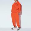 Li Ning BADFIVE Long An Youth Fleece Lined Thermal Loose Fit Elastic Cuff Knitted Sweatpants Men's Neon Flame Orange AKLRF27-6