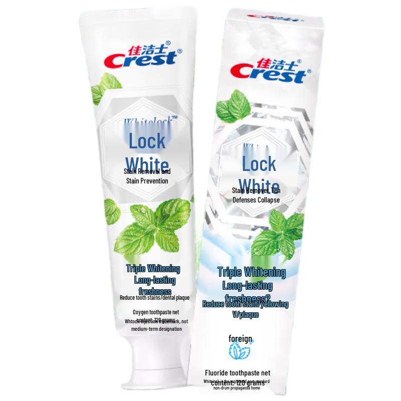 Crest Dual Color Lock White Toothpaste