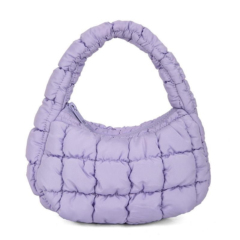 Ny Molnväska Vikbar Dumplingväska Puffdunväska Mångsidig Lätt Handhållen Axel Underarm Damväska