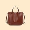 Commuter Tote Bag, High-end Shoulder Bucket Bag, New Large-capacity Cowhide Women's Bag Bucket Bag