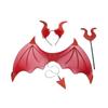 Performance Halloween Makeup Costume Cosplay Cosplay Costume Props New Devil Wings  Adult