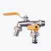 1/2 Inch Inlet Washing Machine Outlet Faucet Zinc Alloy Dual Outlet Dual Outlet Faucet 90 Degree Valve Rust-Proof