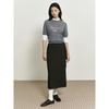Binpolleidiseu [B. My] Wool Blend Lettering Point Knit Gray (Bf5851N013)