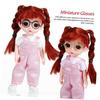 LABRIMP 20-Piece Doll Glasses, Mini Doll Accessories, Metal Wire Frame, Fashion Eyewear for Small Dolls, Costume Props