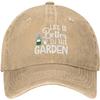Gardening Life Is Better Baseball Cap Distressed Cotton Dad Hat Outdoor Casual Adjustable Hat