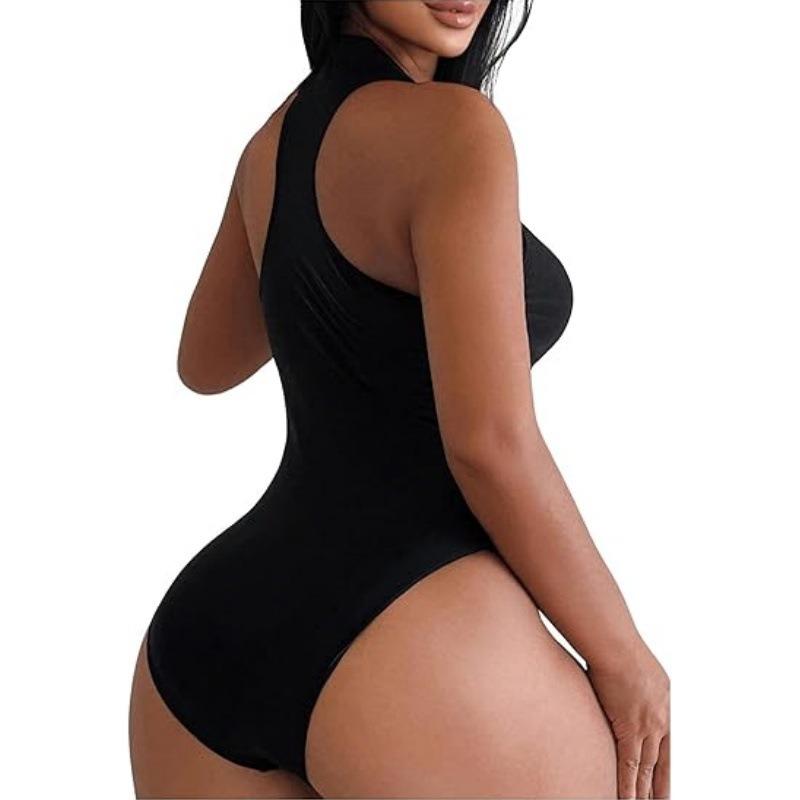 Women S One Piece Bikini Swimsuit Front Zipper Fashion Swimwear