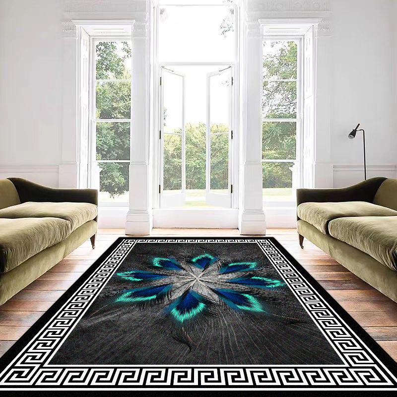 Modern 3D Luxury Decorative Rug for Living Room Large Size Easy Cleaning Room Decor Lounge Carpet Soft Non-slip Mat for Kids