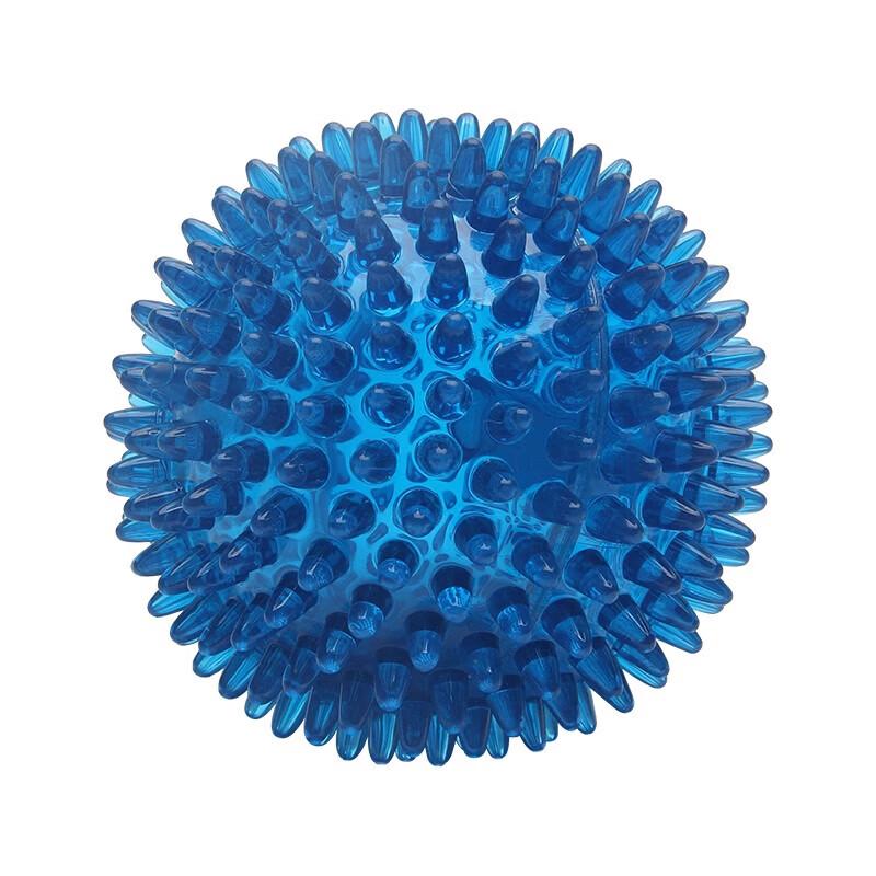 EETOYS Spiky Squeaky Teething Puppy Ball Toy, 2-Pack