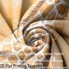 Large 2D Giraffe Backdrop Realistic Embossed Wildlife Photography Background Cloth for Room Decor