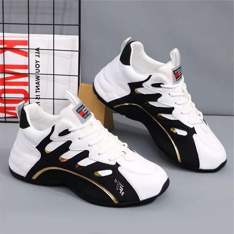 Fashion Men's Shoes 2024 Summer New Sneakers for Men Lightweight Soft Unisex Leather Comfort Platform Vulcanized Shoes Zapatillas Hombre