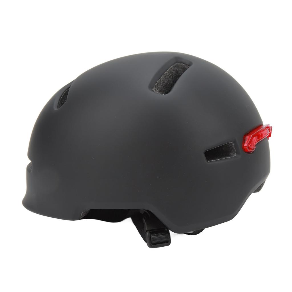 Bike Helmet with Rear Light for Adults Men Women Urban Bicycle Commuting Biking Cycling Black
