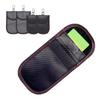 4PCS Signal Blocking Pouch Carbon   Key Fob  or Bag Anti Theft for Blocking Credit Card Radio Frequency Identification Information Leakage