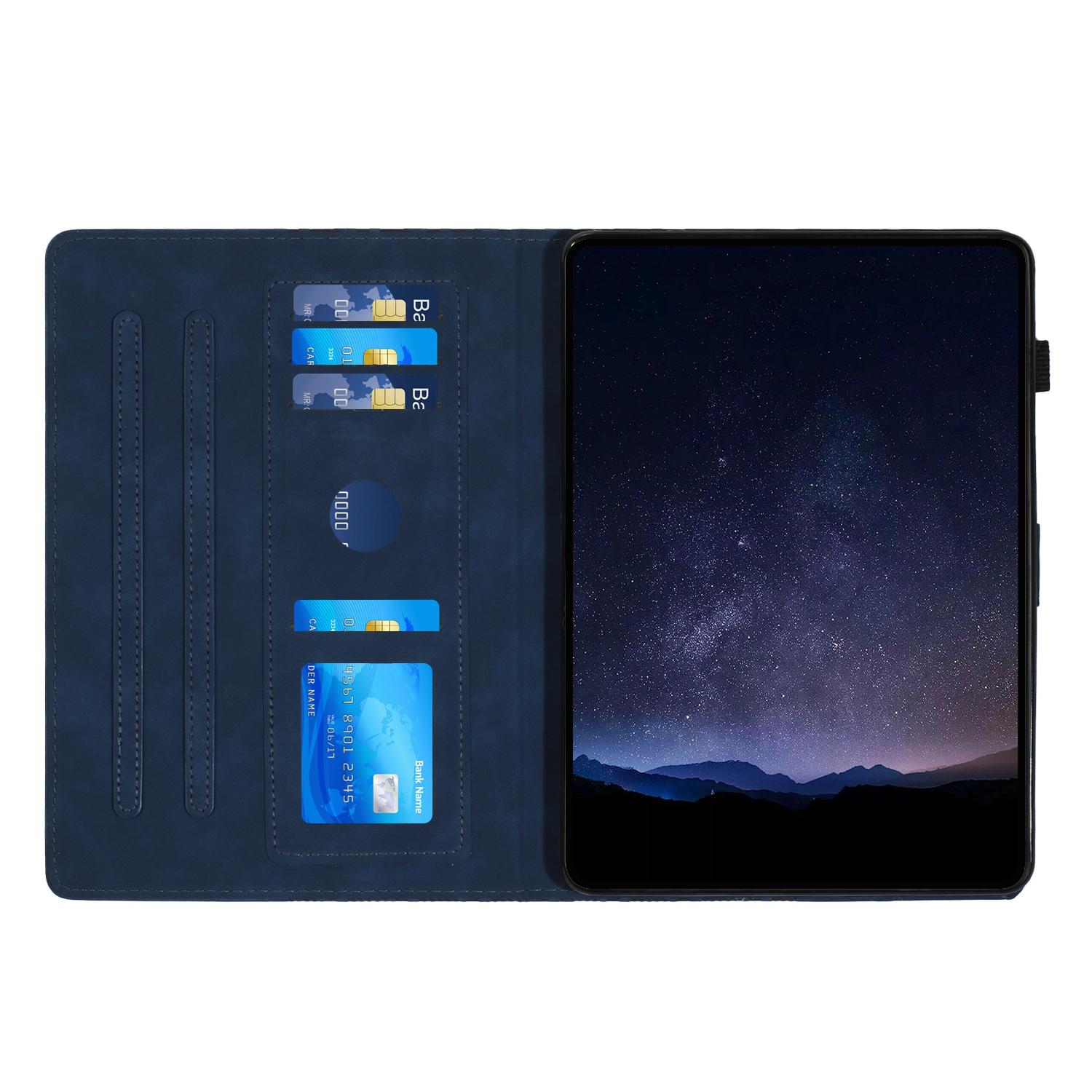 

Leather Case for iPad mini/mini 2/mini 3/mini 4/mini (2019) 7.9 inch Building Blocks Imprinted Tablet Cover Blue